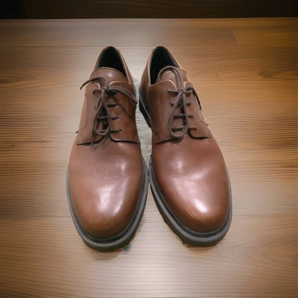 Mephisto Men's Brown  Cognac Leather  Oxford Lace Up Casual Shoes Size US 11.5